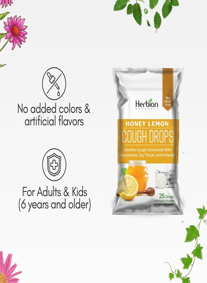 HERBION Naturals Cough Drops with Honey Lemon Flavor, Dietary Supplement, Soothes Cough, for Adults and Children Over 6 Years, 125 Lozenges, Pack of 5 - Image 5